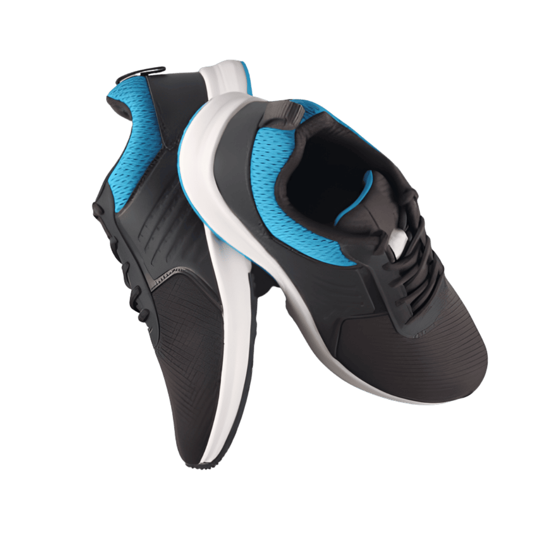 Blue Mesh Sneakers
