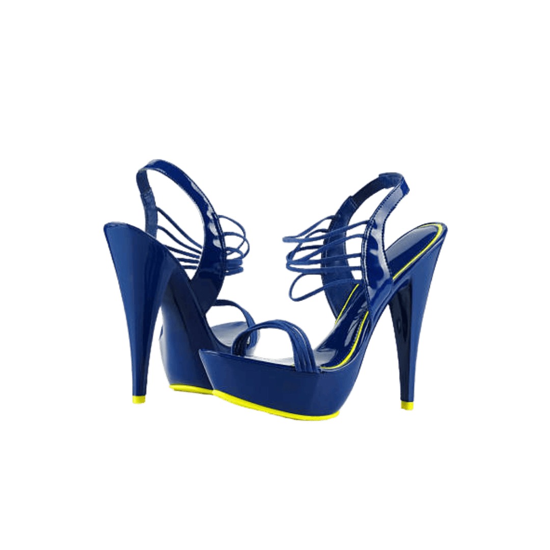 Blue Strappy Heels