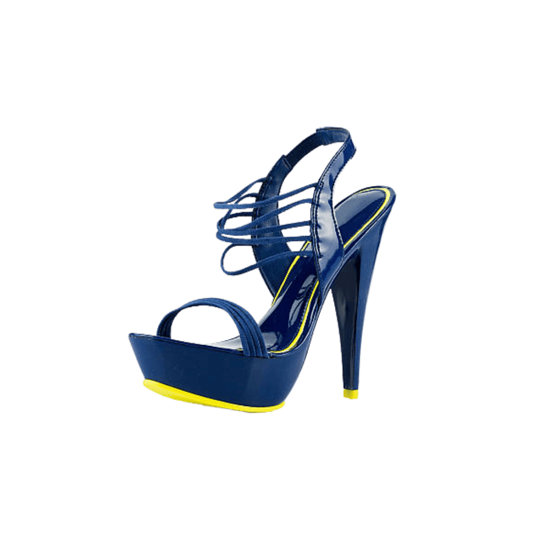 Blue Strappy Heels 2