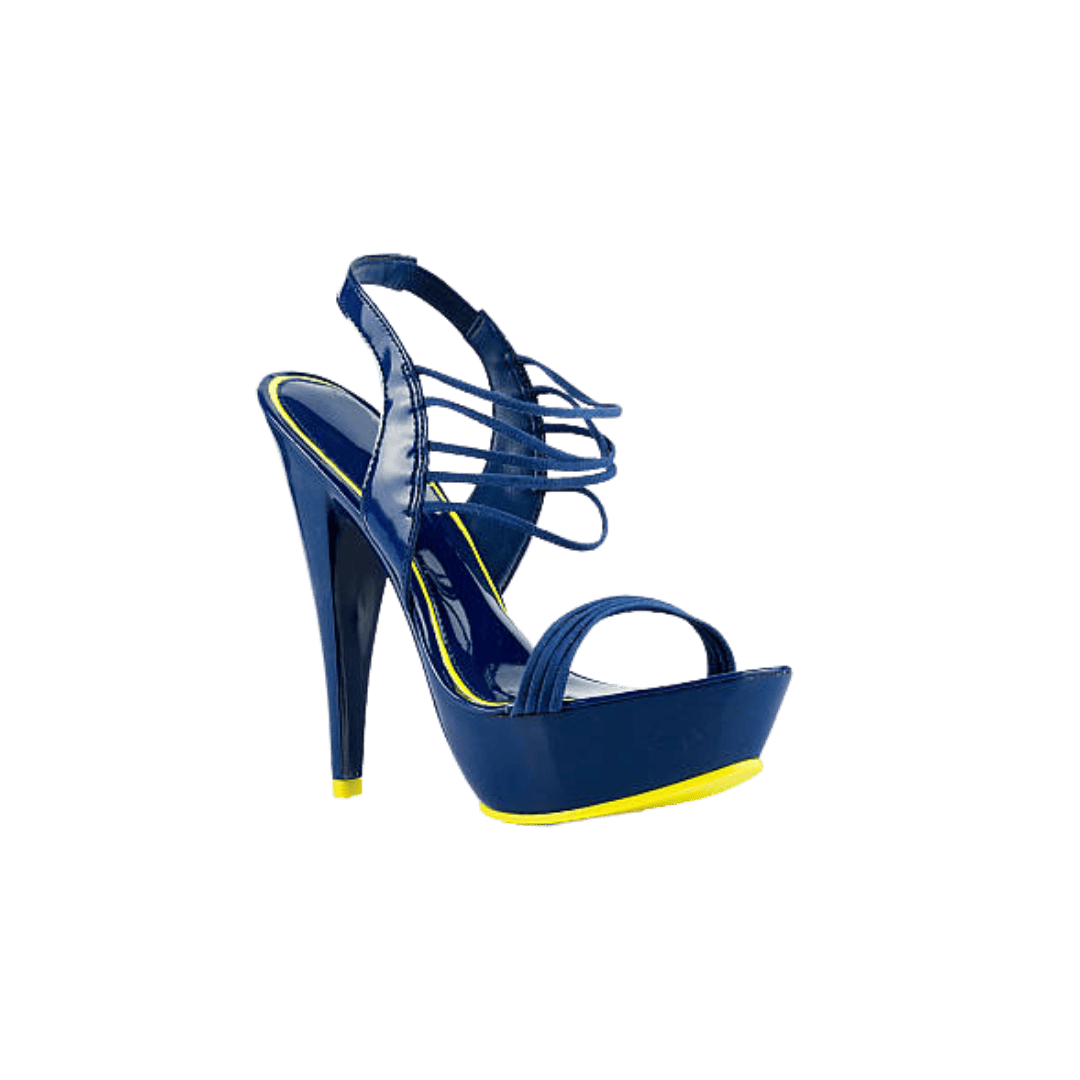 Blue Strappy Heels 3