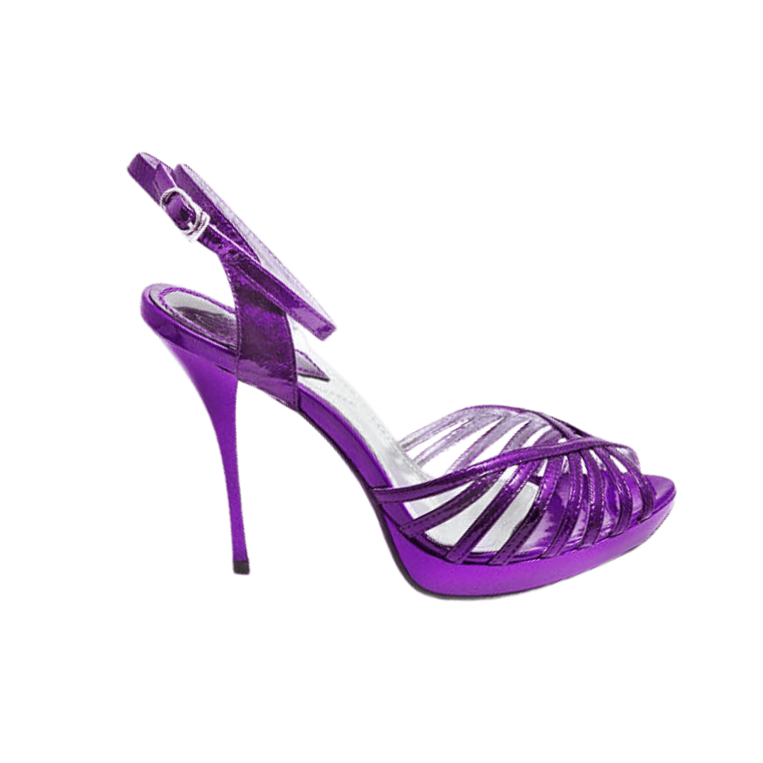 Purple Strappy Heels
